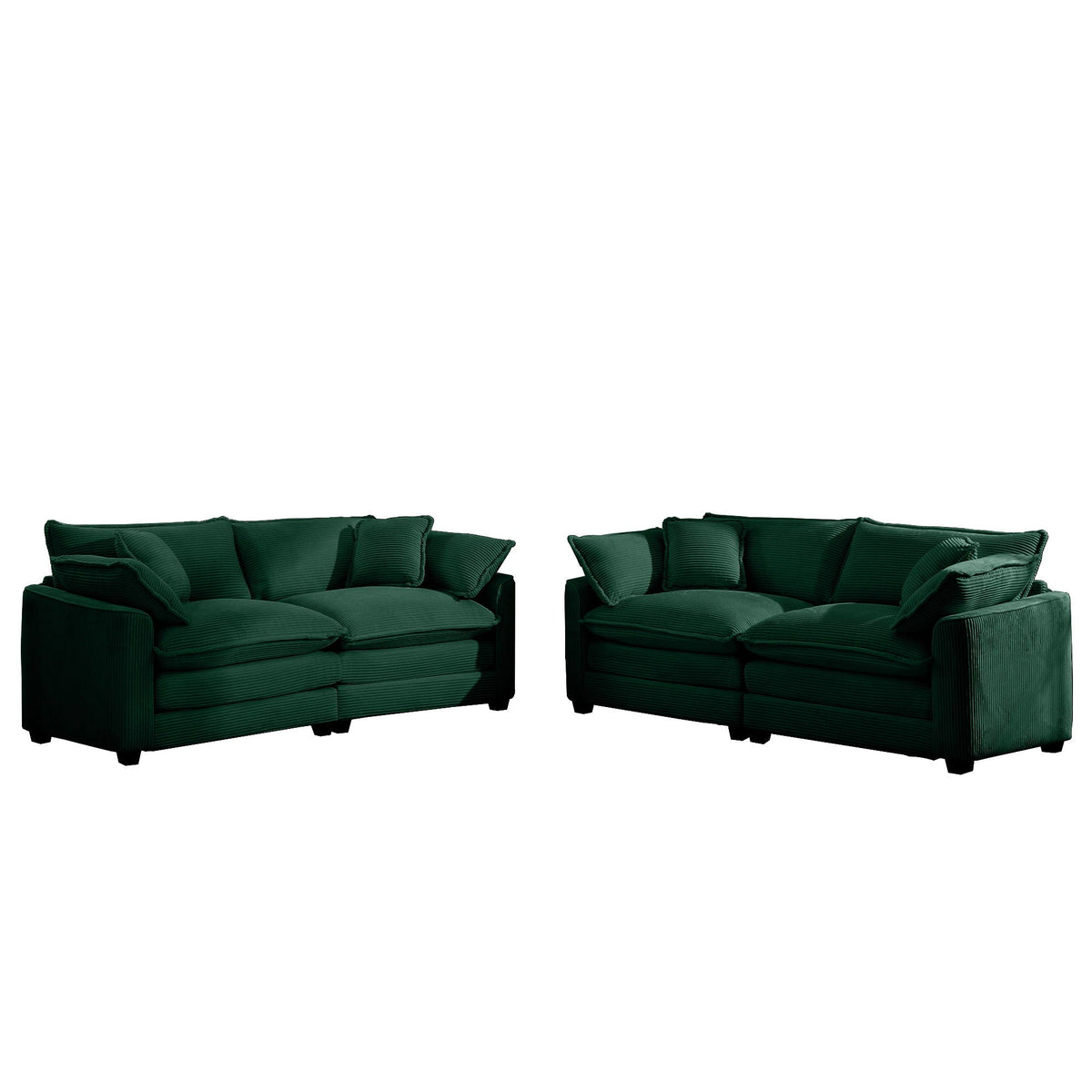 Elegant Oversized Sectional Sofa Set With Deep Seats And Flexible Layout