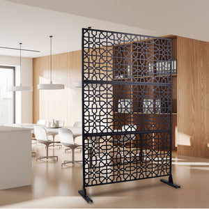 Outdoor & Indoor Metal Freestanding Decorative Privacy Screen