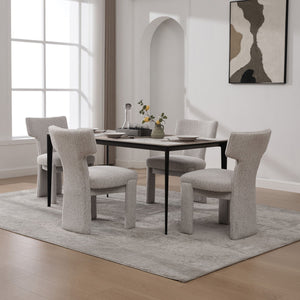 Armless Curved Back Accent Chairs