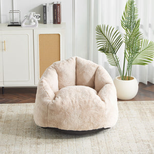 Albi Indoor Cozy Armchair Style Bean Bag - Beige