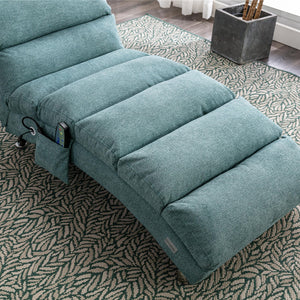 Massage Chaise Lounge Indoor With Remote Control, Ergonomic Electric Massage Lounger