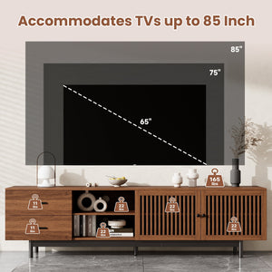 78 Inch Modern TV Stand for TVs up to 85 Inches