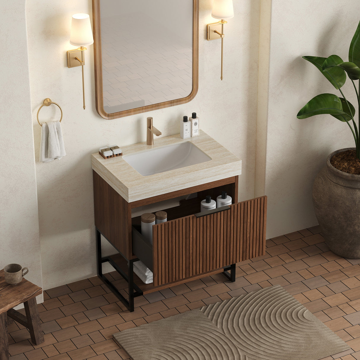 YOLAN 30" Bathroom Vanity & Sink