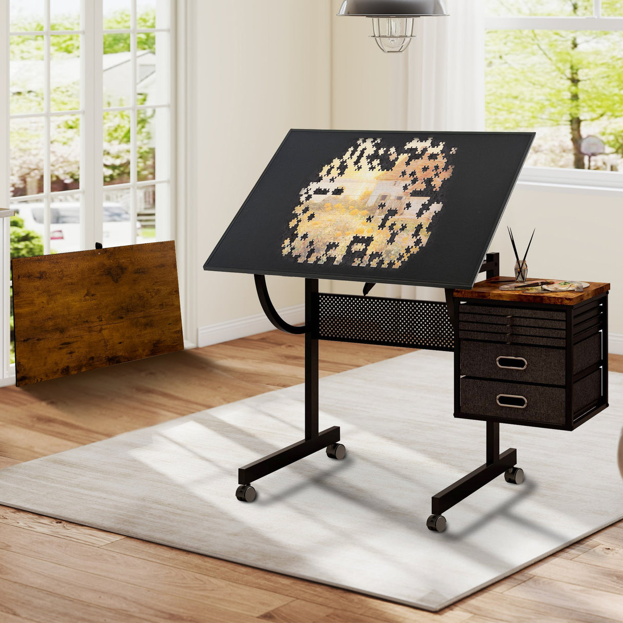 1500 Pieces Jigsaw Puzzle Metal Table Board for Adults