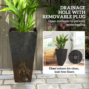 Outsunny 28" Tall Planters, Set of 3