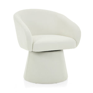 Modern Swivel Accent Chair With Ergonomic Barrel Design