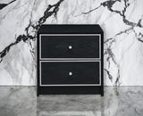Modern Black Nightstand Table