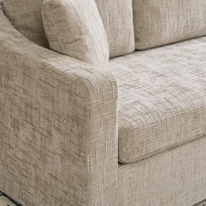 83.86" Wide Modern Casual Sofa in Wheat