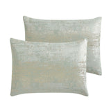 Vesta Gold Satin Circle-Quilted 7-Piece Comforter Set