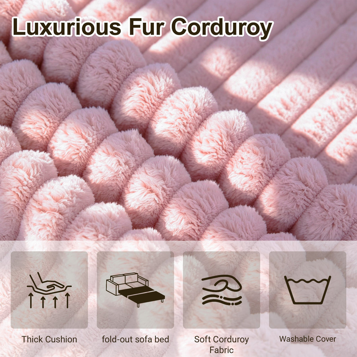 55 Inch Convertible Futon Sofa Bed
