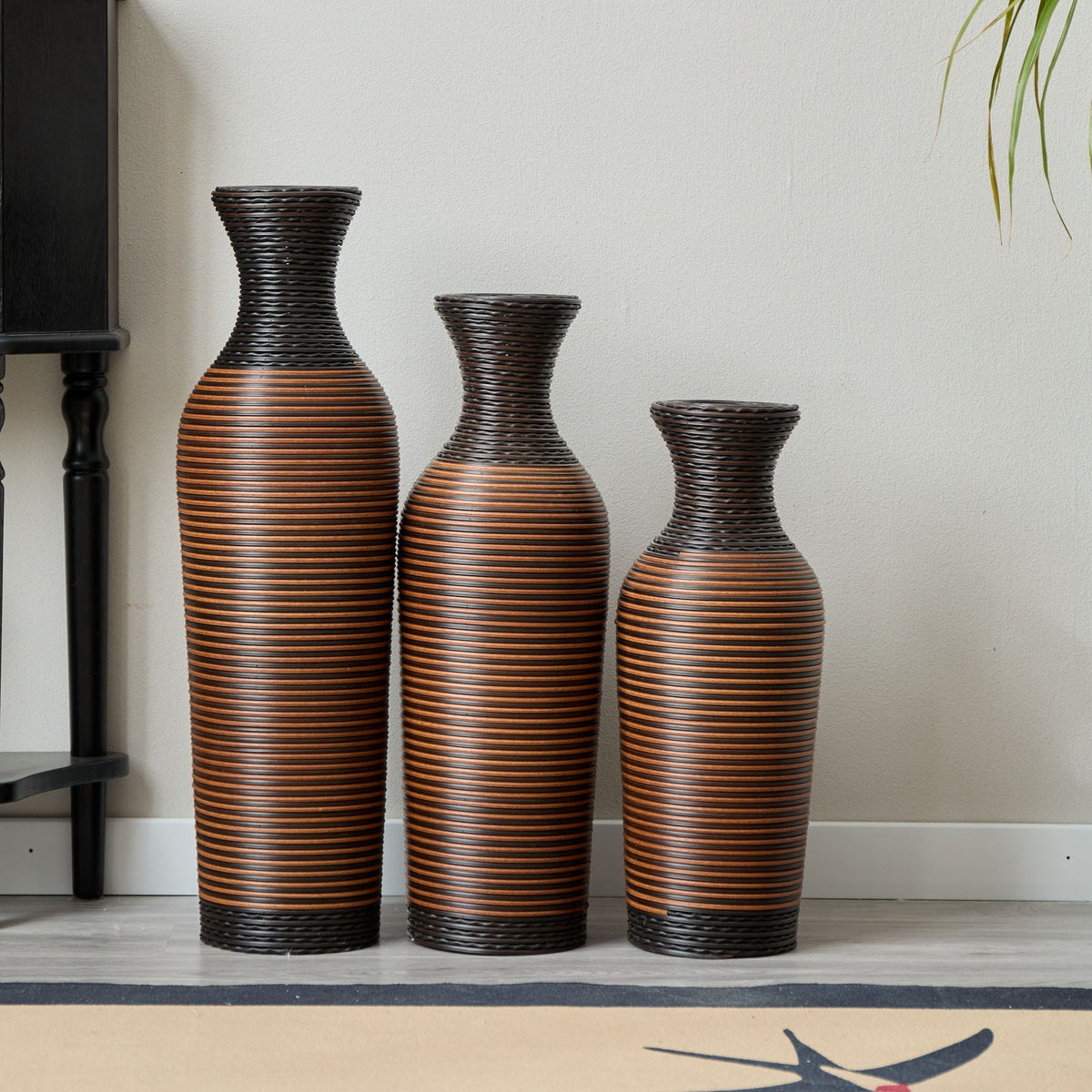 Classic And Neat Floor Vase, High Independent Flower Stand (Set of 3)