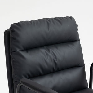 Office Chair, Mid Back Home Office Desk Task Chair With Wheels And Arms Ergonomic Computer Rolling Swivel Chair With Padded Armrest