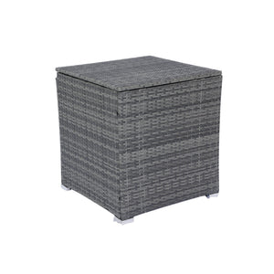 8 Piece Patio Sectional Wicker Rattan Outdoor Sofa Set with Storage Box