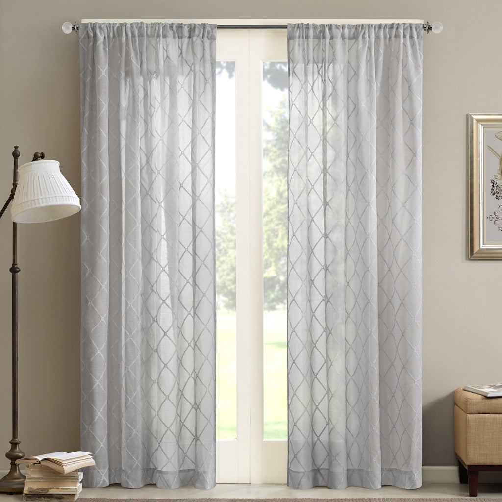 Diamond sheer window curtain panel (only 1 pc panel)