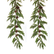 Winter-Pine-Garland-with-Pinecone-Accents-(Set-of-2)-Christmas-Decor