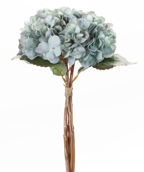 Soft blue hydrangea floral bundle (set of 12)