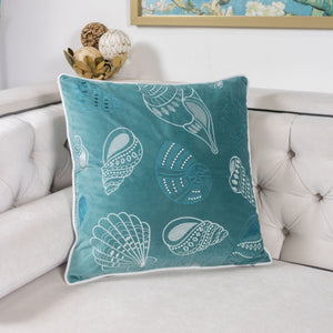 Blue and Spa Seashells Set of 2