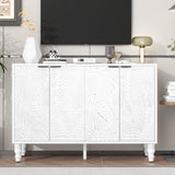 47.2'' Modern TV Stand with 2 Spacious Storage Cabinets