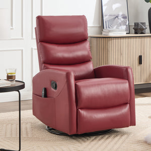 Heat Massage Manual Recliner Chair with Rocker and Swivel