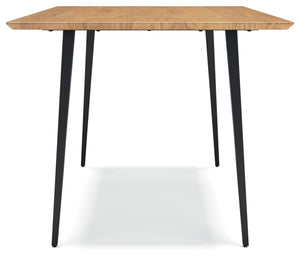 Gretlynn - Rectangular Dining Room Table - Black / Natural