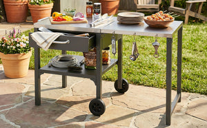 Outdoor Kitchen Cart Foldable Outdoor Prep Station