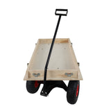 Children's and garden wooden carriagesall-terrain rubber inflatable wheelers