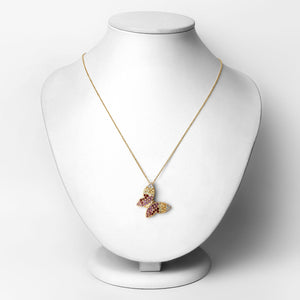 1.62 Carat Genuine Multi Stones .925 Sterling Silver Pendant