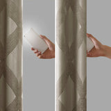 Ogee knitted jacquard total blackout curtain panel (only 1 pc panel)