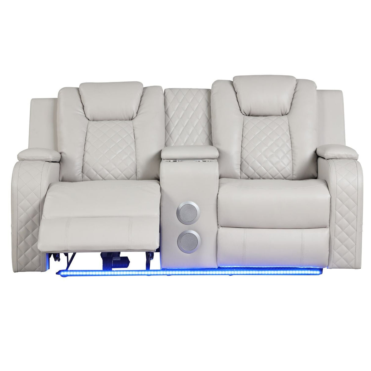 Benz - Power Recliner Set With LED Lighting And USB Charging