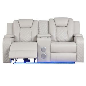 Benz - LED & Power Recliner With Adjustable Headrests And Ambient LED Lighting
