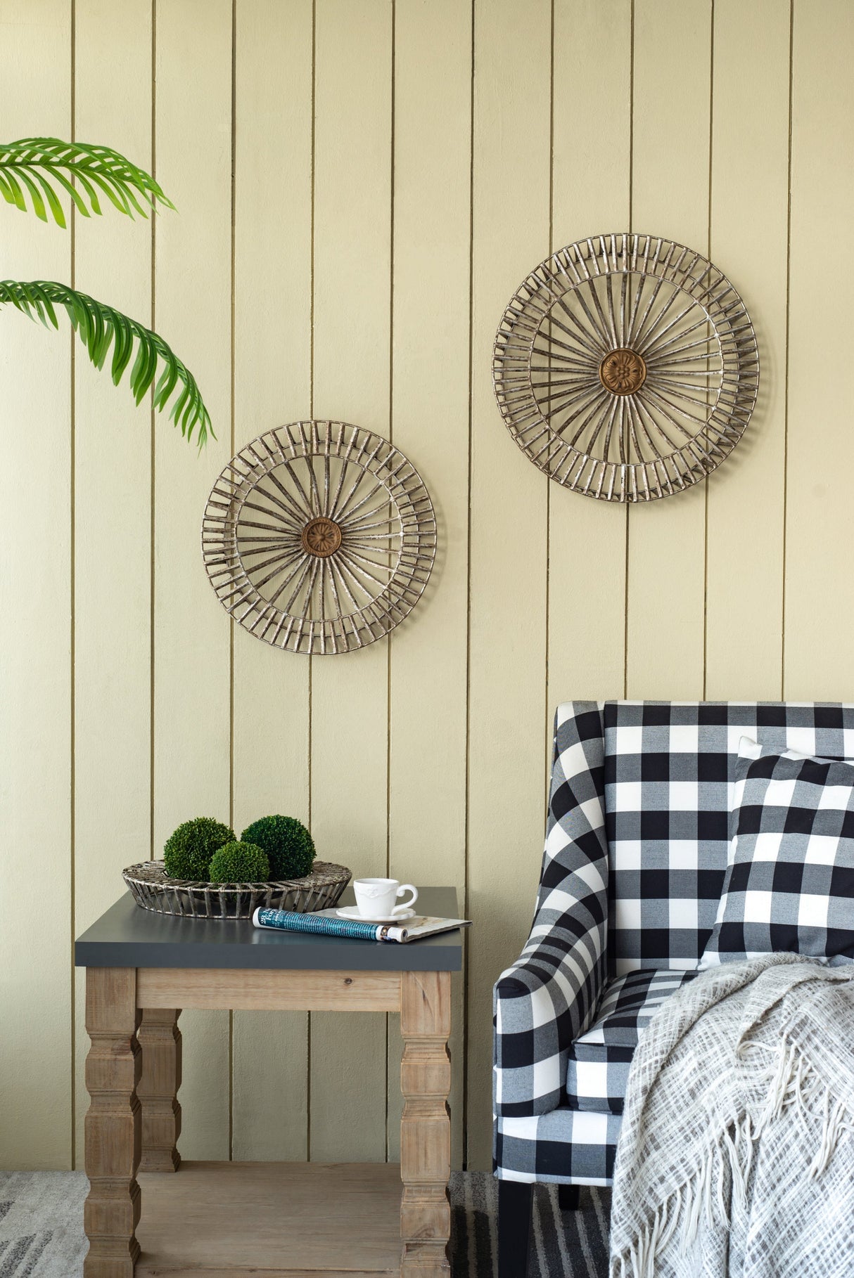 Set of 3 Jennings Metal Discs Wall Decor