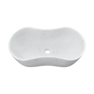 Bathroom Vessel Sink With Wavy Design