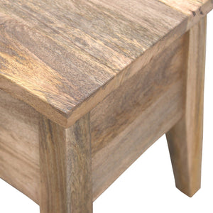Lid Up Storage Bench - Oak
