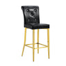 Bar Chairs With Crystal Clasp Design (Set of 2)