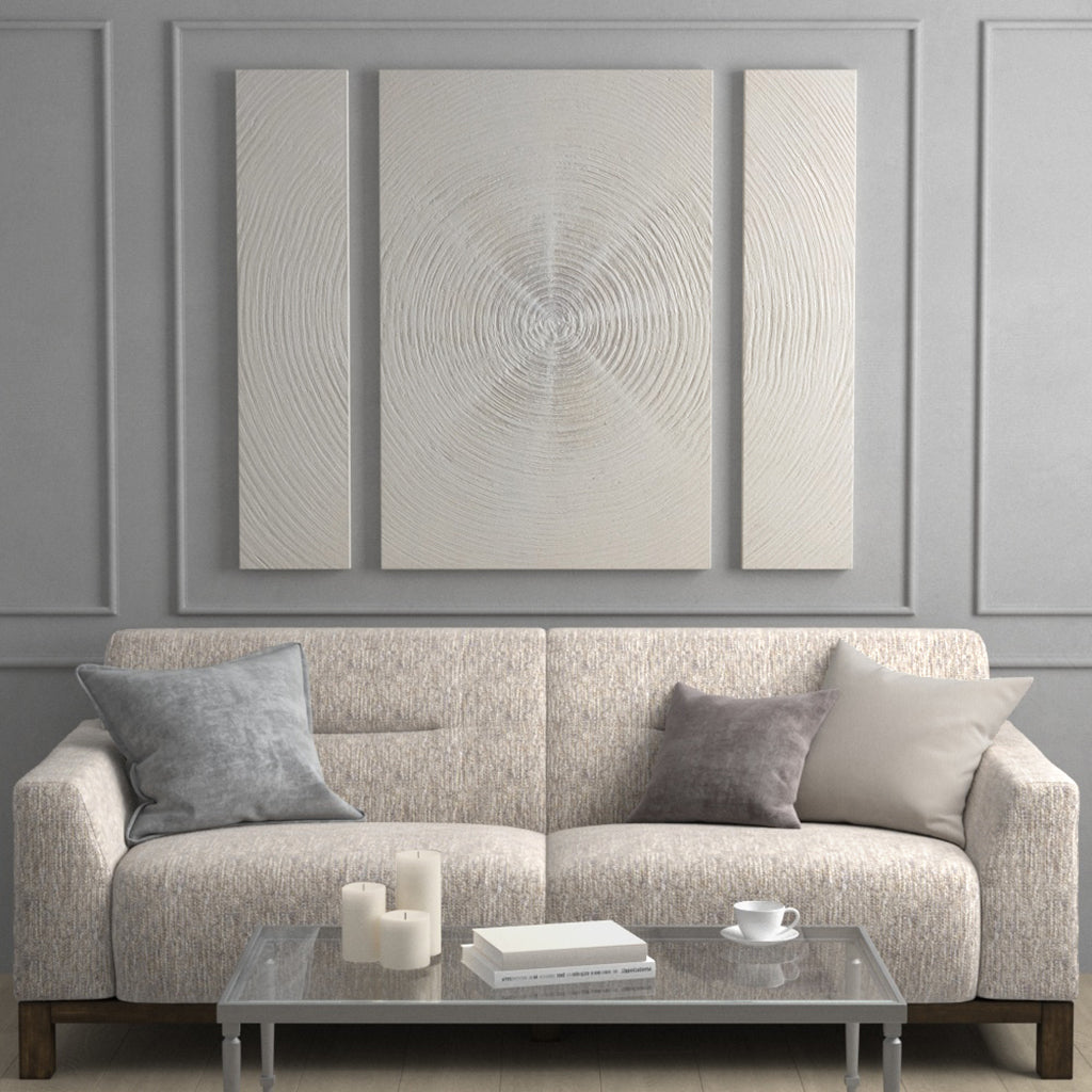 Silver-Sand-Spiral™-—-INK+IVY-Hand-Embellished-Abstract-3-Piece-Canvas-Triptych-Wall-Art