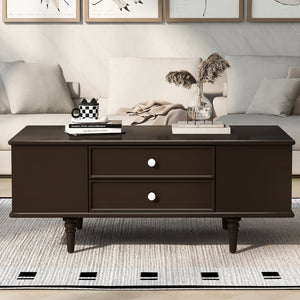 Modern Rectangle Coffee Table with Four Drawers