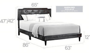 Button Tufted Bed Charming For Cozy Spaces
