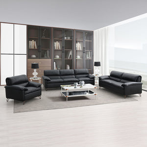 Eilene - Chair - Black Top Grain Leather