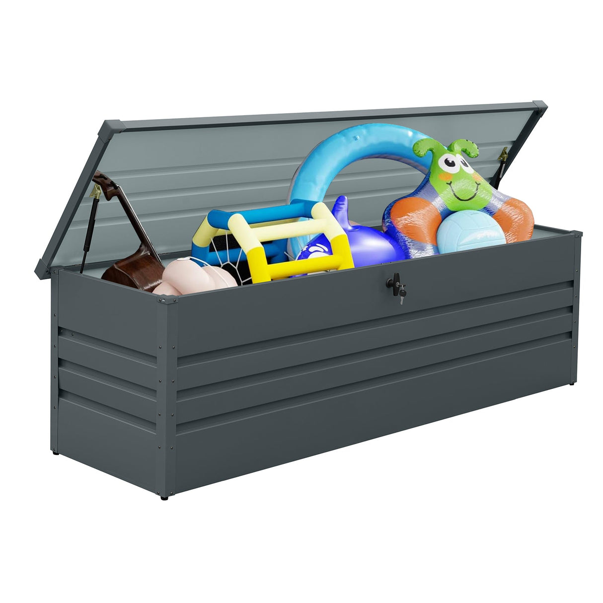 260 Gallon Metal Outdoor Deck Box