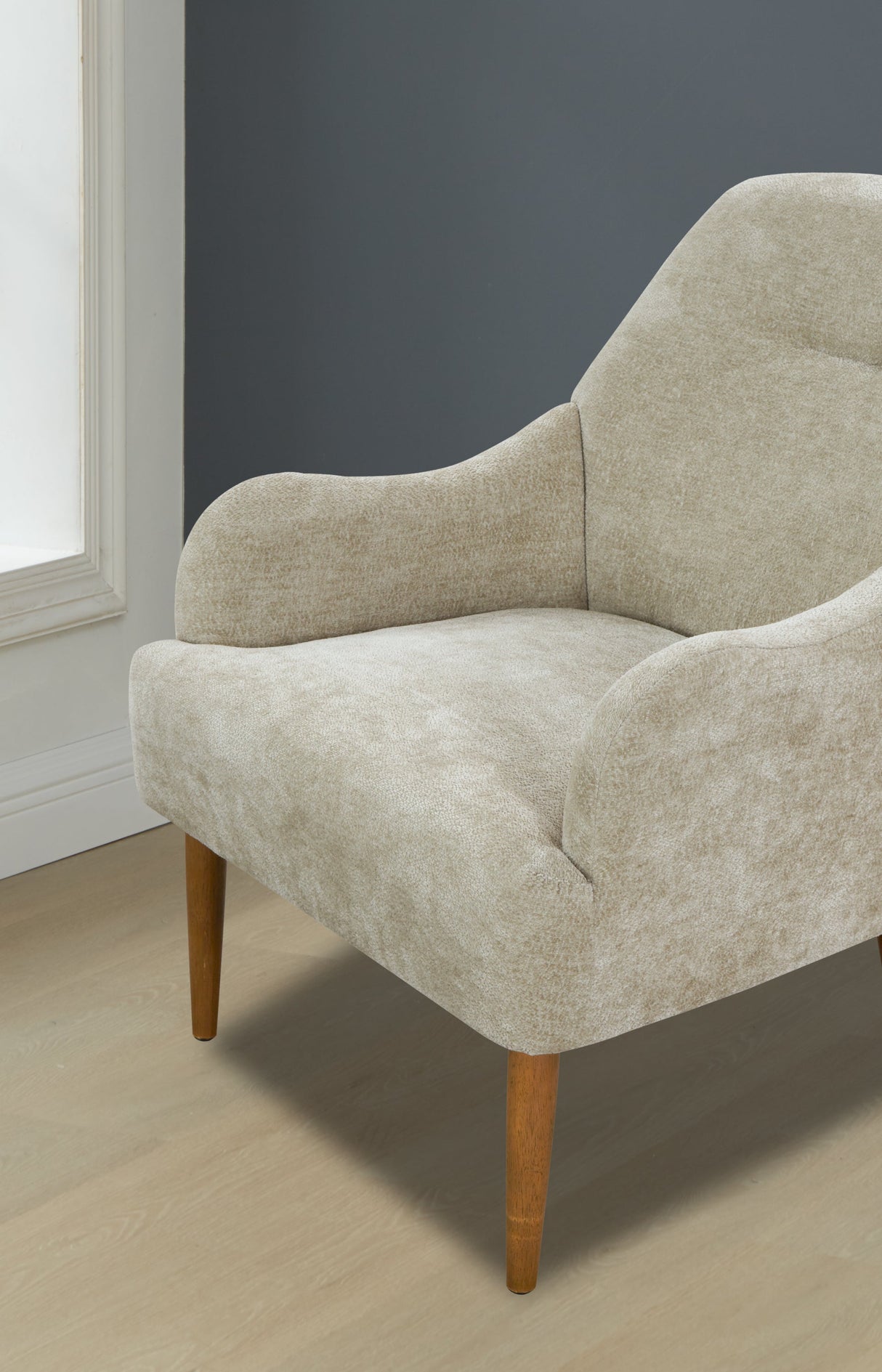 The Caroline Chenille Upholstered Accent Chair
