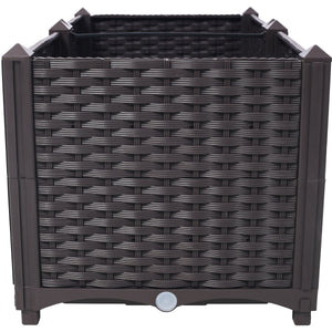 Deep Raised Garden Bed Plastic Planter Boxes
