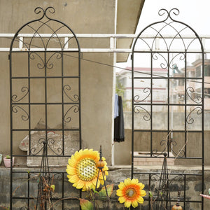 Metal Garden Trellis 4 Pack Rustproof Climbing Plant Supports