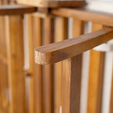 Outdoor Patio Daybed Sofa, 3-Seat Sofa with Foldable Arm & Removable Cushions