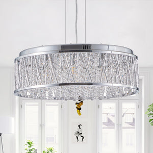 Modern Crystal Chandelier - 19 Inches