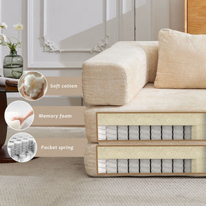 Convertible Floor Sofa Bed With Fixed Shape Frame For Living Room