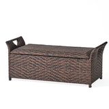 Modern Outdoor Storage Bench by christopher knight home
