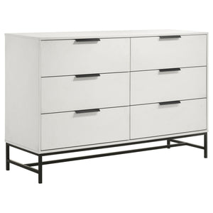 Taraval - 6 Drawer Bedroom Dresser - White