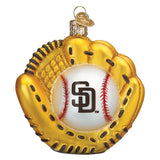 Padres Baseball Mitt Ornament