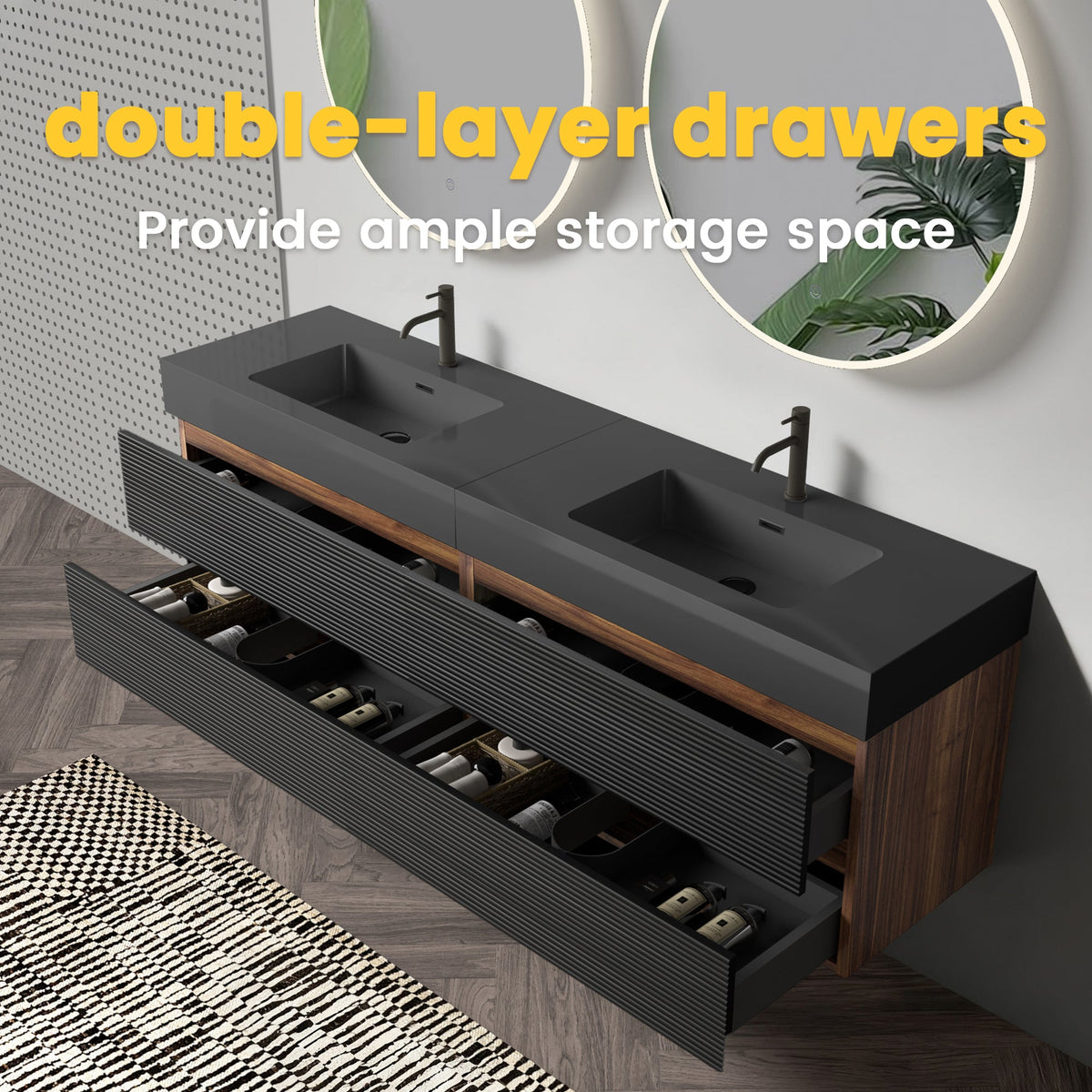 Grace 72'' Bathroom Vanity with Matt