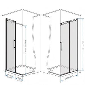 Frameless Shower Door With Handle